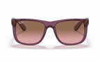 Ray-Ban Justin RB4165 6595/14 55mm – Transparent Violet Gradient