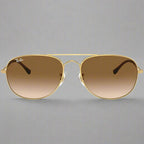 Ray-Ban RB3735 001/51 – Gold Brown Gradient