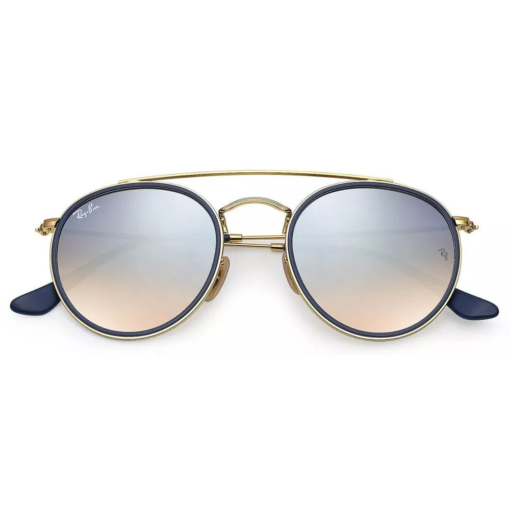 Ray-Ban RB3647N 001/40 – Gold Blue Gradient